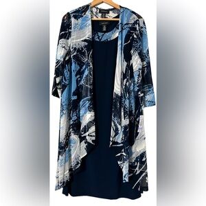 2pc scoop neckline Women Dress outfit NWT Size 14W